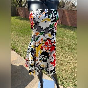 Forever 21 Floral Strapless Dress